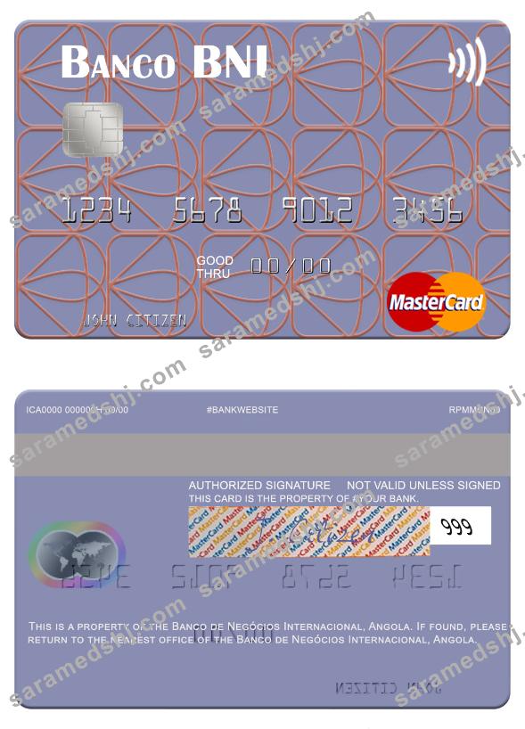 Angola Banco de Negócios Internacional mastercard